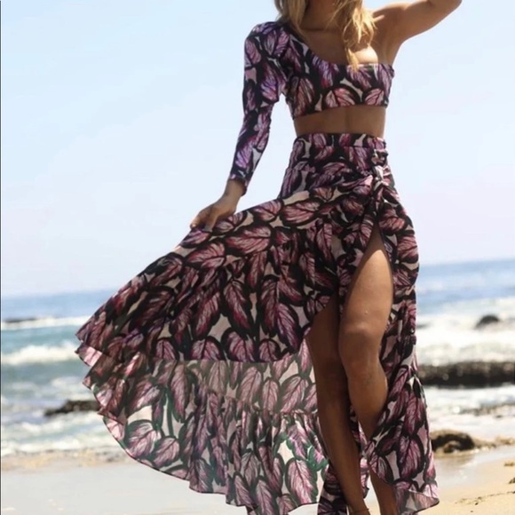 Other - Matching Bikini set with coverup maxi skirt